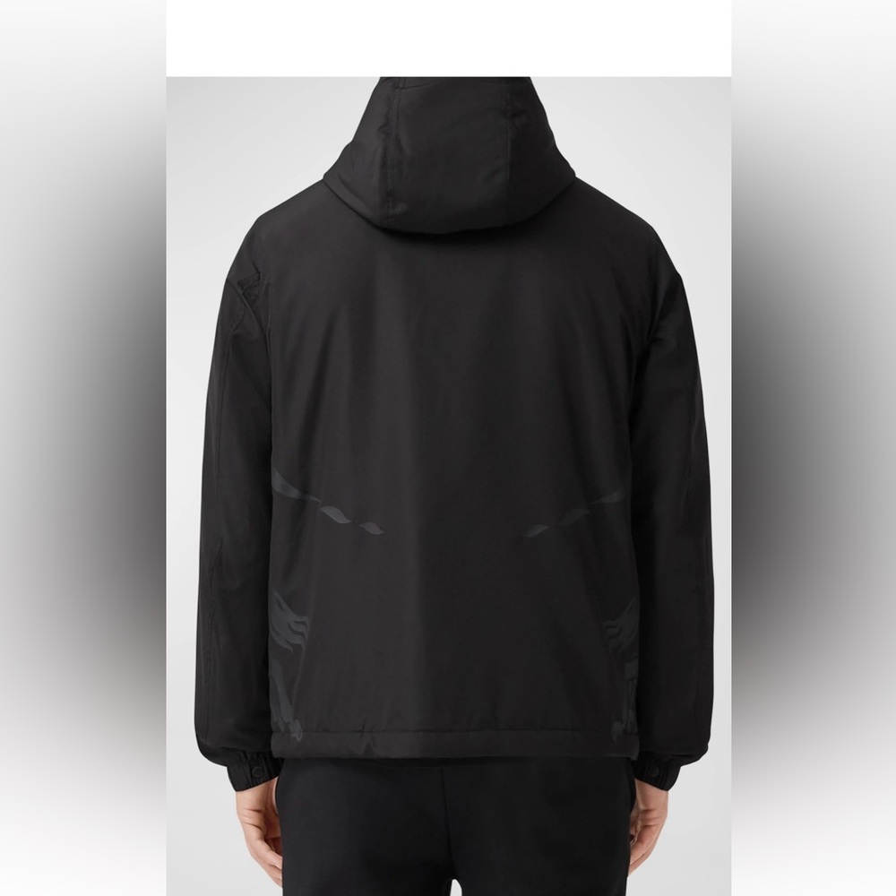 SOLD Burberry Men’s Stangford Black Hooded Jacket - Picture 3 of 9